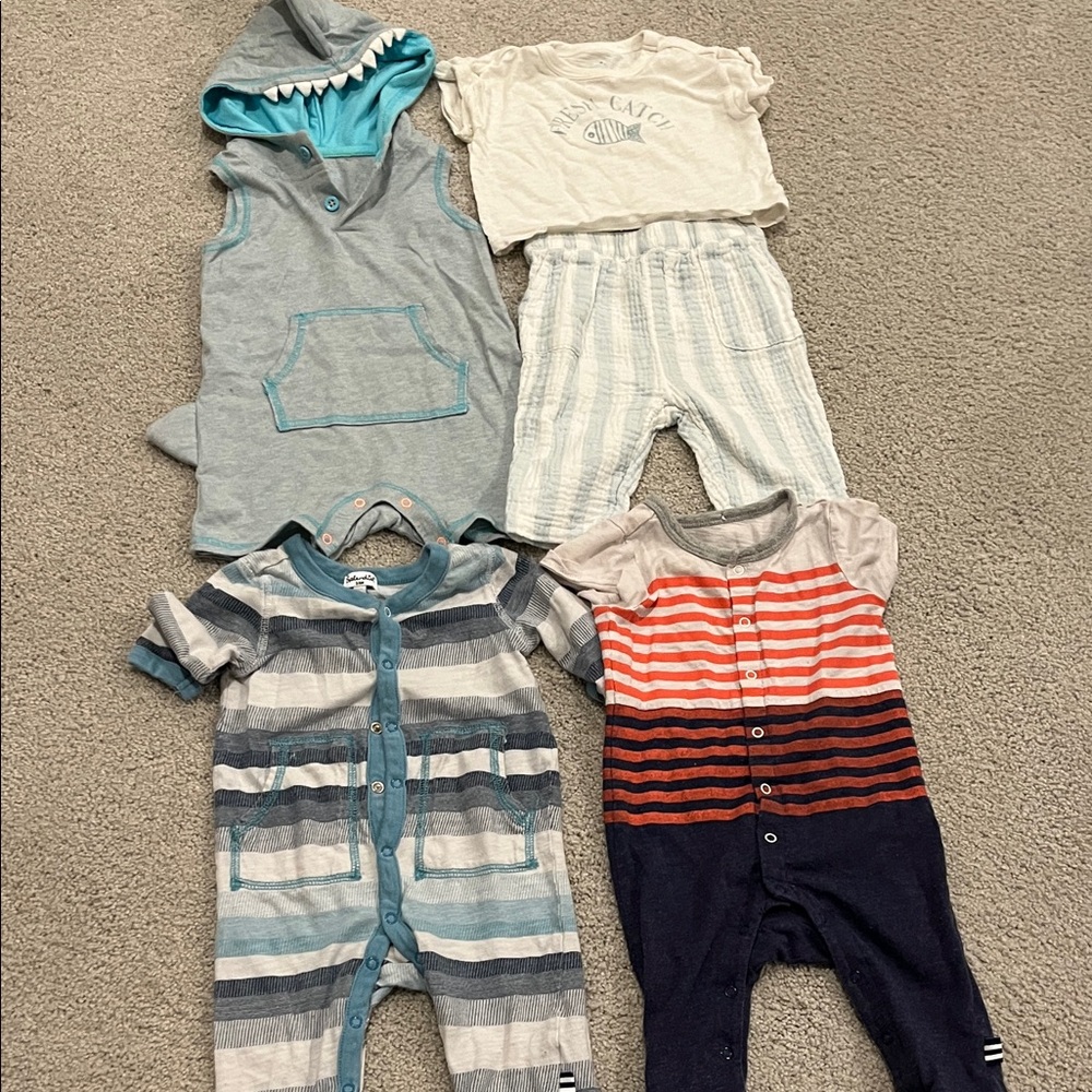 Lot of 3-6M target cat jack cloud island splendid baby outfits